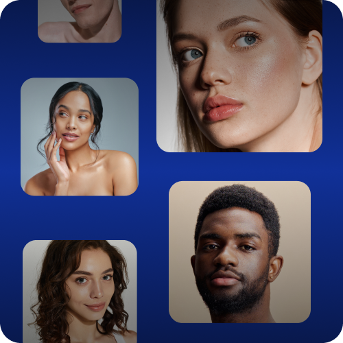 Skin analysis — diverse skin types