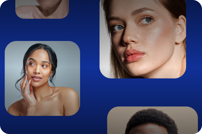 Skin analysis — diverse skin types
